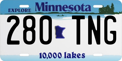 MN license plate 280TNG