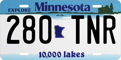 MN license plate 280TNR