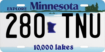 MN license plate 280TNU