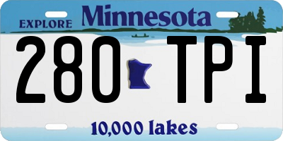 MN license plate 280TPI