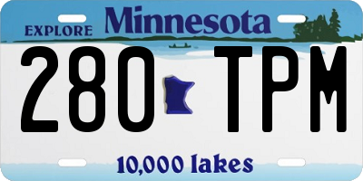 MN license plate 280TPM