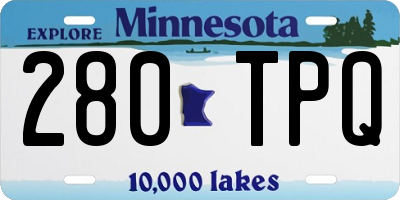 MN license plate 280TPQ