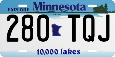 MN license plate 280TQJ