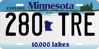 MN license plate 280TRE