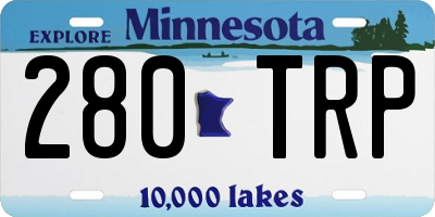 MN license plate 280TRP