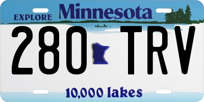 MN license plate 280TRV