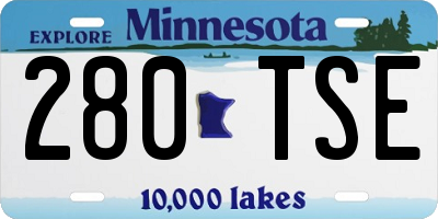 MN license plate 280TSE