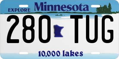 MN license plate 280TUG