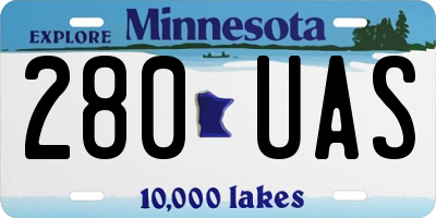 MN license plate 280UAS