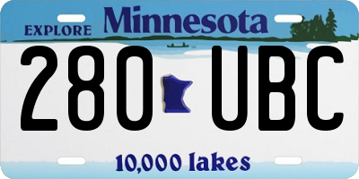 MN license plate 280UBC