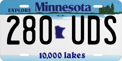 MN license plate 280UDS