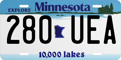 MN license plate 280UEA