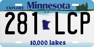 MN license plate 281LCP