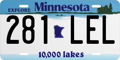 MN license plate 281LEL