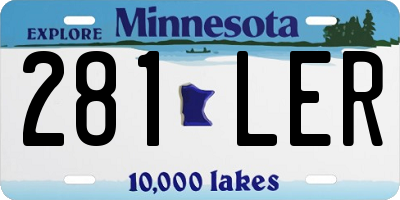 MN license plate 281LER