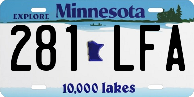MN license plate 281LFA
