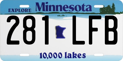 MN license plate 281LFB