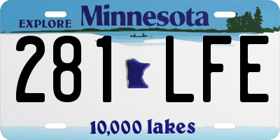 MN license plate 281LFE