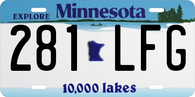 MN license plate 281LFG