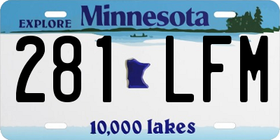 MN license plate 281LFM