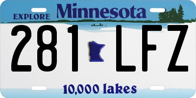 MN license plate 281LFZ