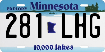 MN license plate 281LHG
