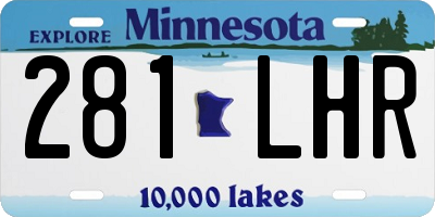 MN license plate 281LHR
