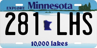 MN license plate 281LHS