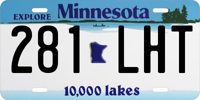 MN license plate 281LHT