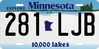 MN license plate 281LJB