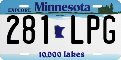 MN license plate 281LPG