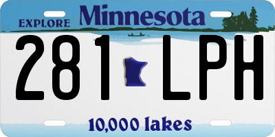 MN license plate 281LPH
