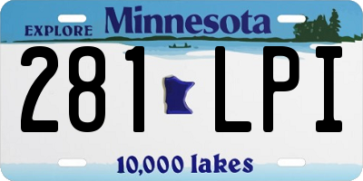 MN license plate 281LPI