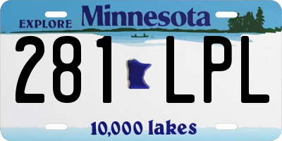 MN license plate 281LPL