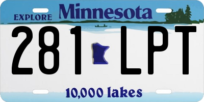 MN license plate 281LPT