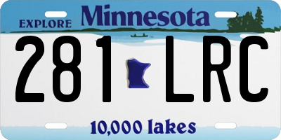MN license plate 281LRC
