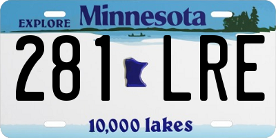 MN license plate 281LRE