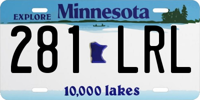 MN license plate 281LRL