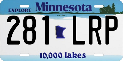 MN license plate 281LRP