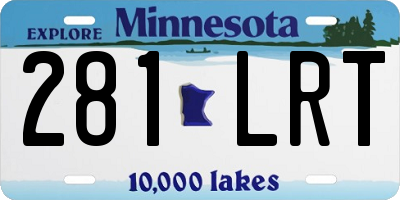 MN license plate 281LRT