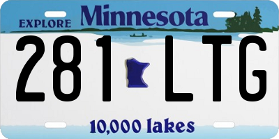 MN license plate 281LTG
