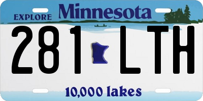 MN license plate 281LTH