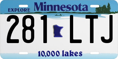 MN license plate 281LTJ