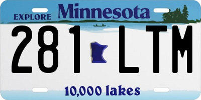 MN license plate 281LTM