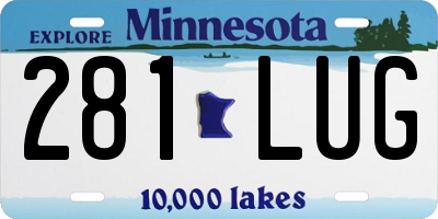 MN license plate 281LUG
