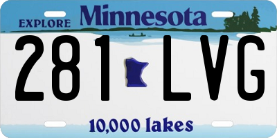 MN license plate 281LVG