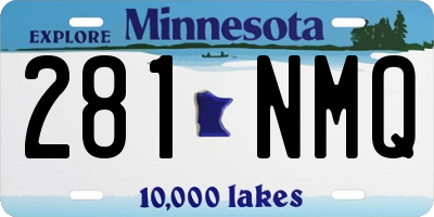 MN license plate 281NMQ