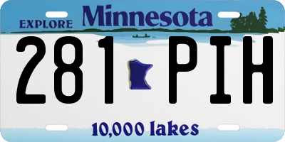 MN license plate 281PIH