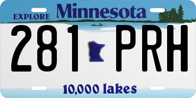 MN license plate 281PRH