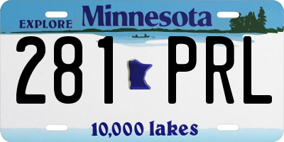 MN license plate 281PRL